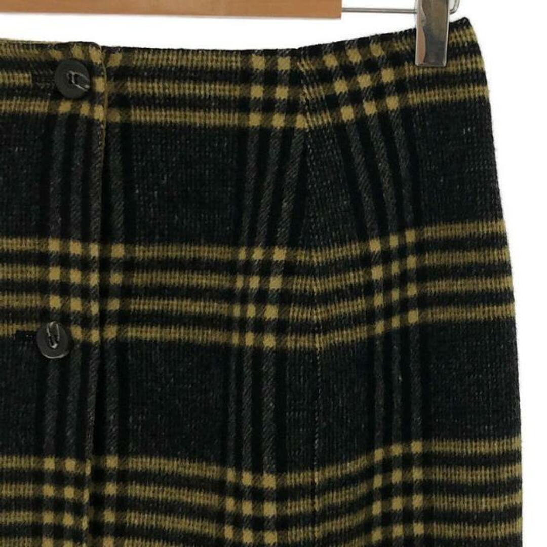 IENA(イエナ)のIENA / イエナ | Wフェイスリバーシブル ミッドカーフスカート | 36 | ブラック / イエロー | レディース レディースのスカート(ロングスカート)の商品写真