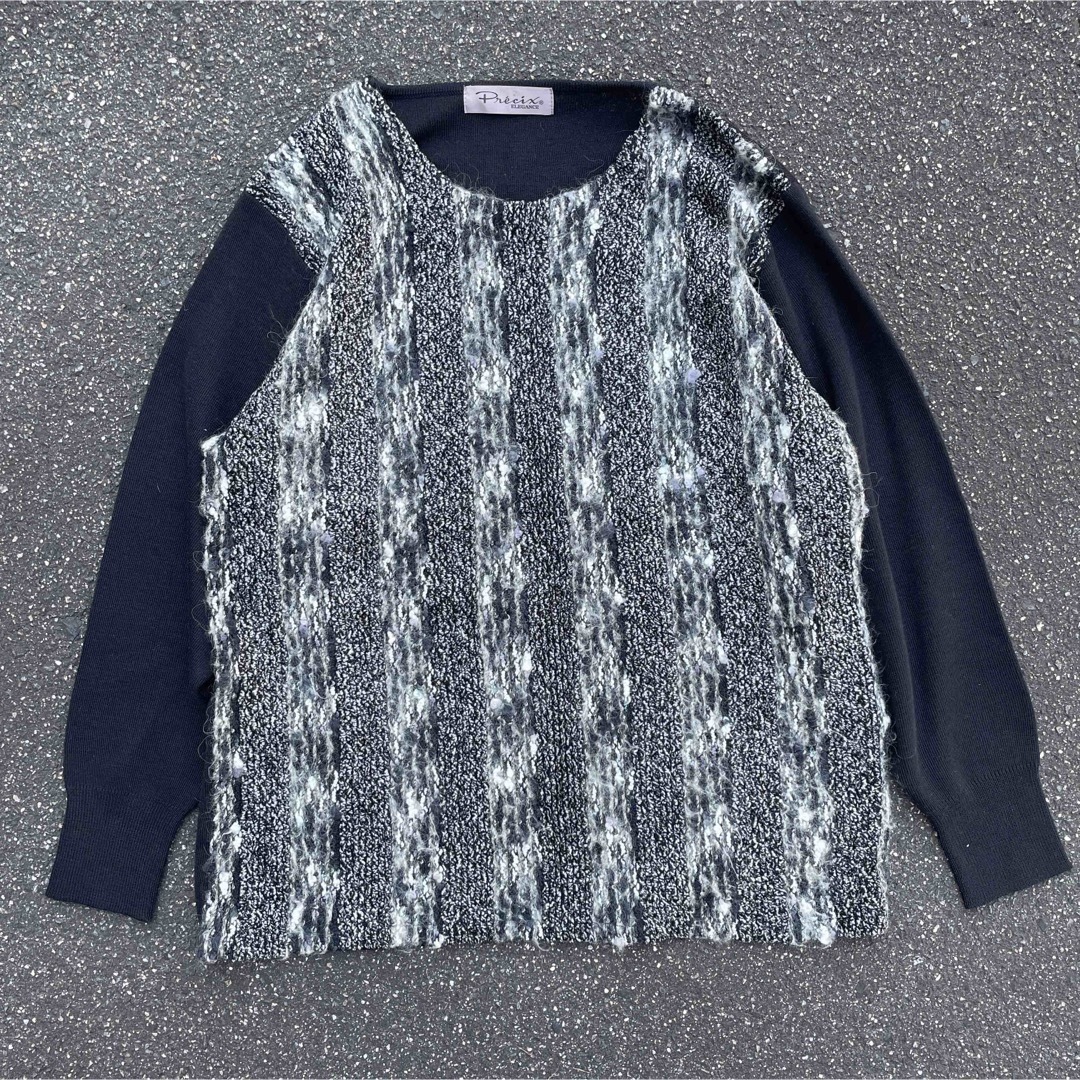 90'sアーカイブ】vintage モヘアニット 切り替え archive裏原 - ニット