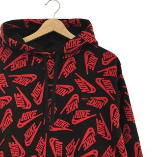 NIKE - NIKE / ナイキ | スウォッシュ 総柄ロゴ プルオーバーパーカー