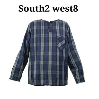 エスツーダブルエイト(S2W8)の美品 south2 west8 フランネルプルオーバートップス(シャツ)