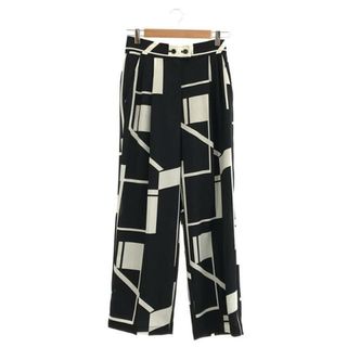 トゥデイフル(TODAYFUL)のTODAYFUL / トゥデイフル | "Geometric Tuck Trousers" / ジオメトリックタックトラウザーズ パンツ | 38 | ブラック/ホワイト | レディース(その他)