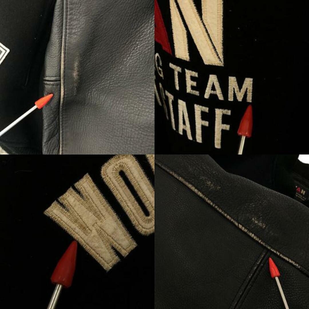 VAN JACKET / ヴァンヂャケット | レザー 切替 ワッペン 刺繍