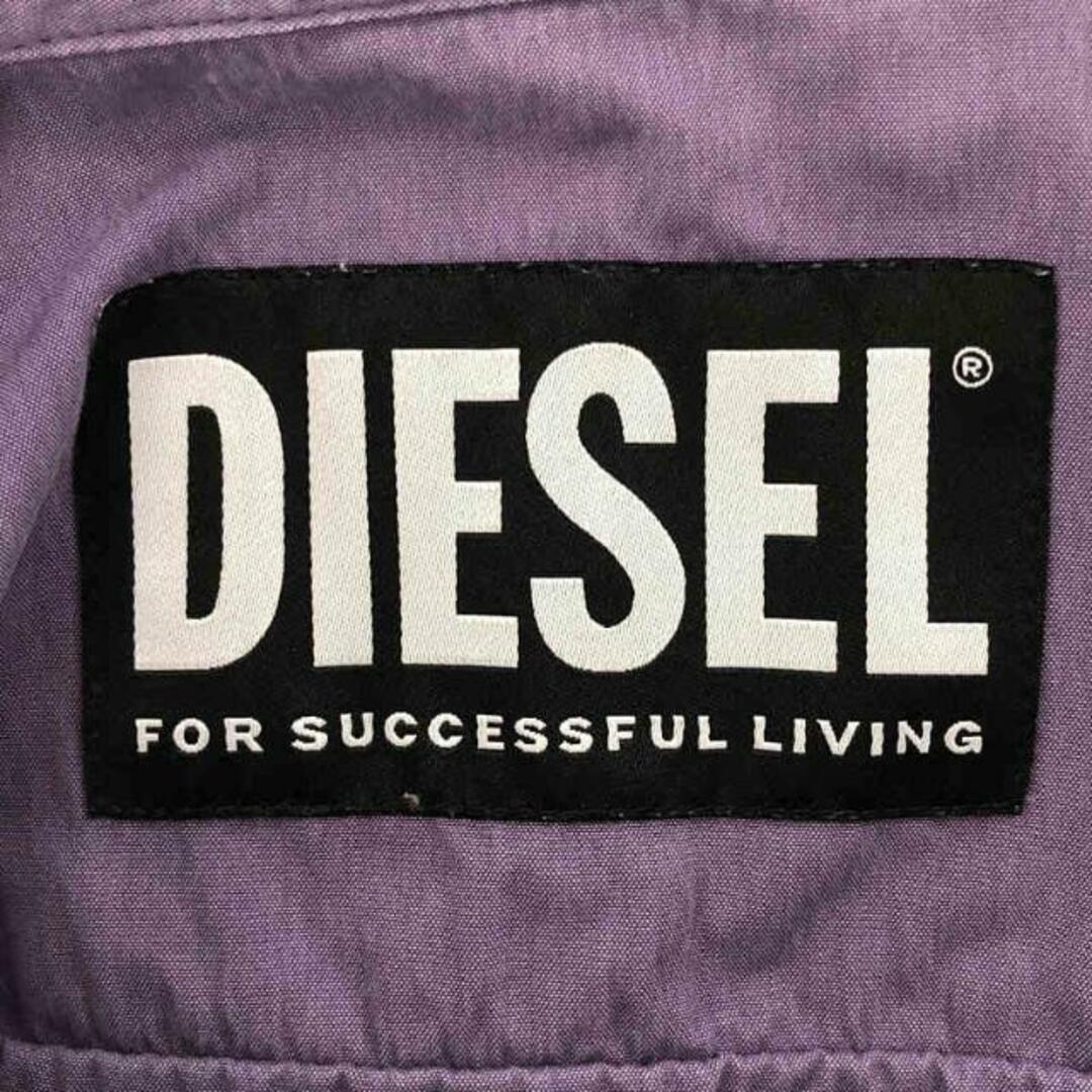 DIESEL(ディーゼル)のDIESEL / ディーゼル | パッチポケット ショルダーパイピング シャツ ジャケット | M | パープル | メンズ メンズのジャケット/アウター(その他)の商品写真