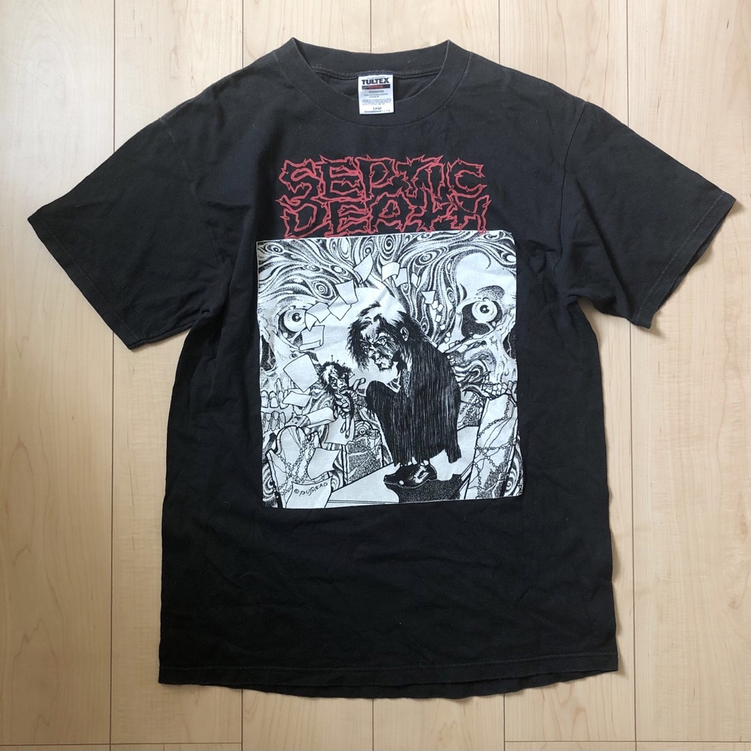 ZORLAC(ゾーラック)のseptic death セプティックデス Tシャツ パスヘッド 黒 L ② メンズのトップス(Tシャツ/カットソー(半袖/袖なし))の商品写真