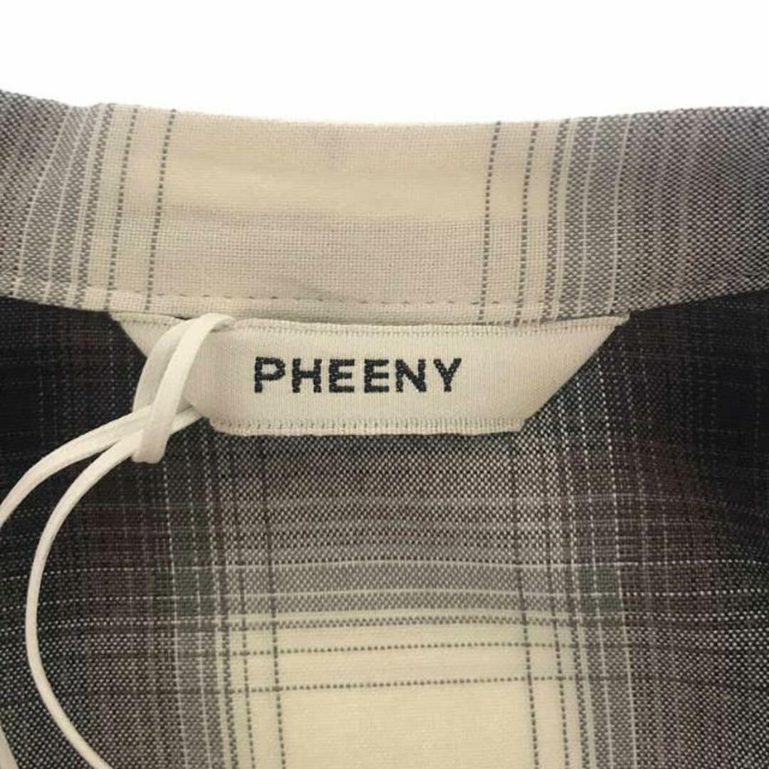 PHEENY(フィーニー)の【美品】  PHEENY / フィーニー | 2022SS | Rayon ombre check frill shirt オンブレチェック フリルシャツ | F | CHARCOAL | レディース レディースのトップス(シャツ/ブラウス(長袖/七分))の商品写真