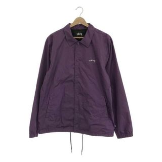 ステューシー(STUSSY)のSTUSSY / ステューシー | バックプリント コーチジャケット | M | パープル | メンズ(その他)