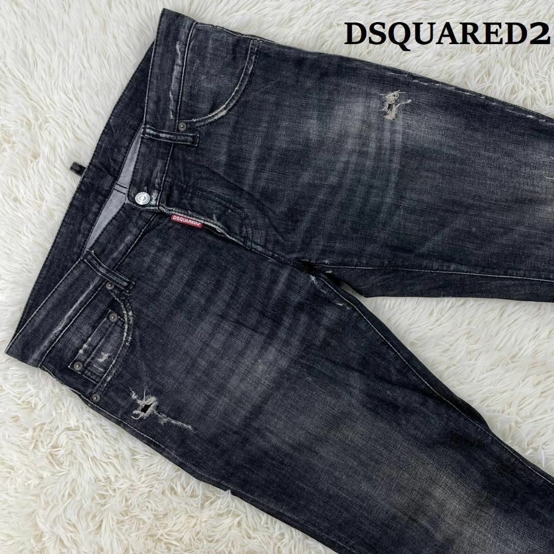 ディースクエアード SLIM JEAN ジーンズ ブラック 48　A575 | フリマアプリ ラクマ