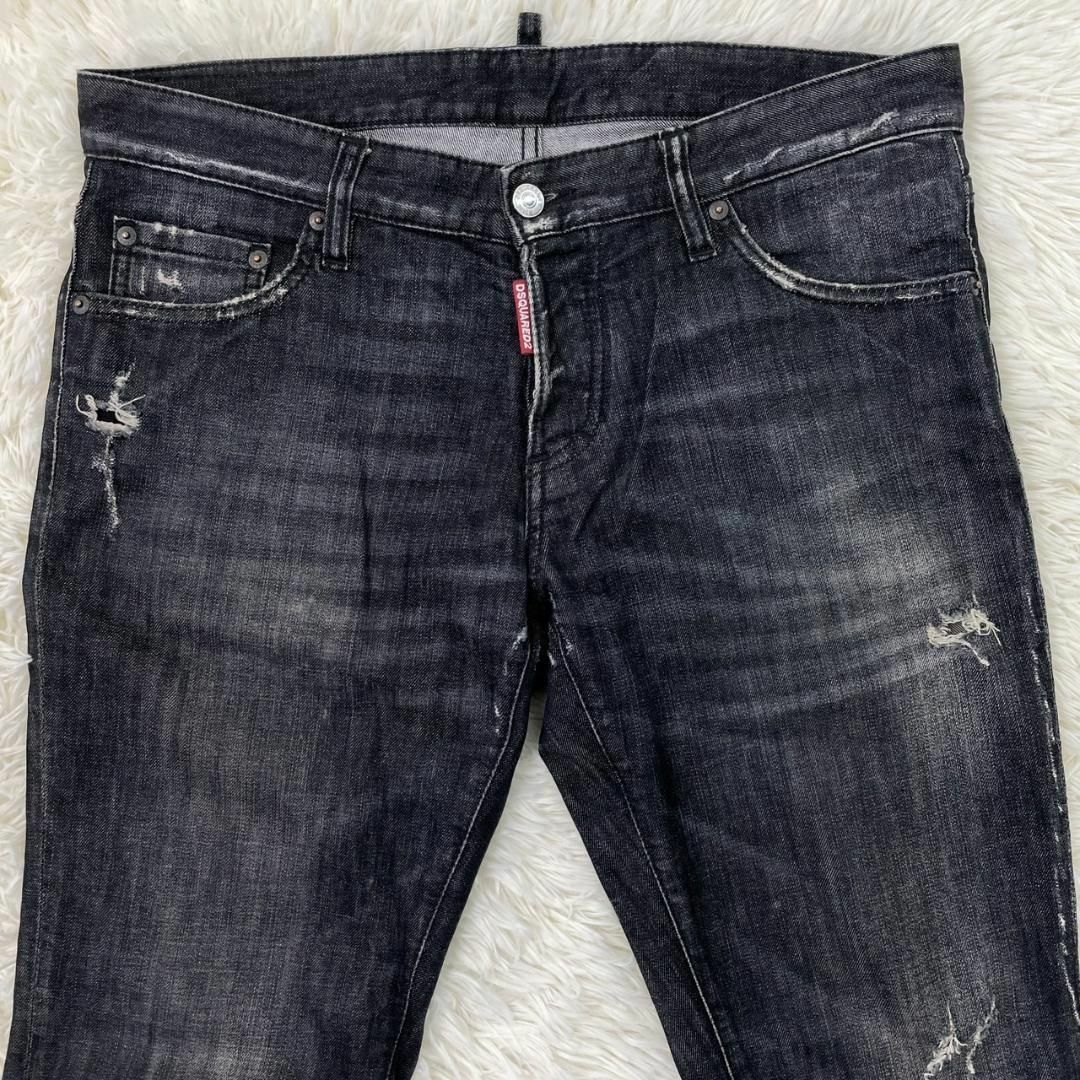 ディースクエアード SLIM JEAN ジーンズ ブラック 48　A575