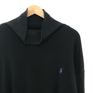 ポロラルフローレン(POLO RALPH LAUREN)のPOLO RALPH LAUREN / ポロラルフローレン | 90s ヴィンテージ モックネック ロングスリーブ Tシャツ | XXL | ブラック | メンズ(Tシャツ/カットソー(七分/長袖))