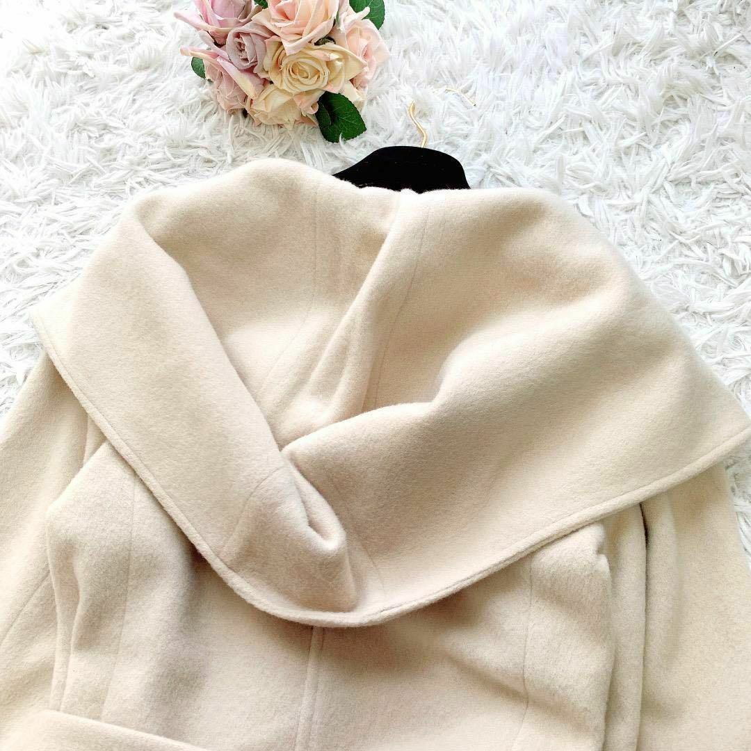 【Debut de Fiore】ベルテッドコート ラップ ベージュ 36