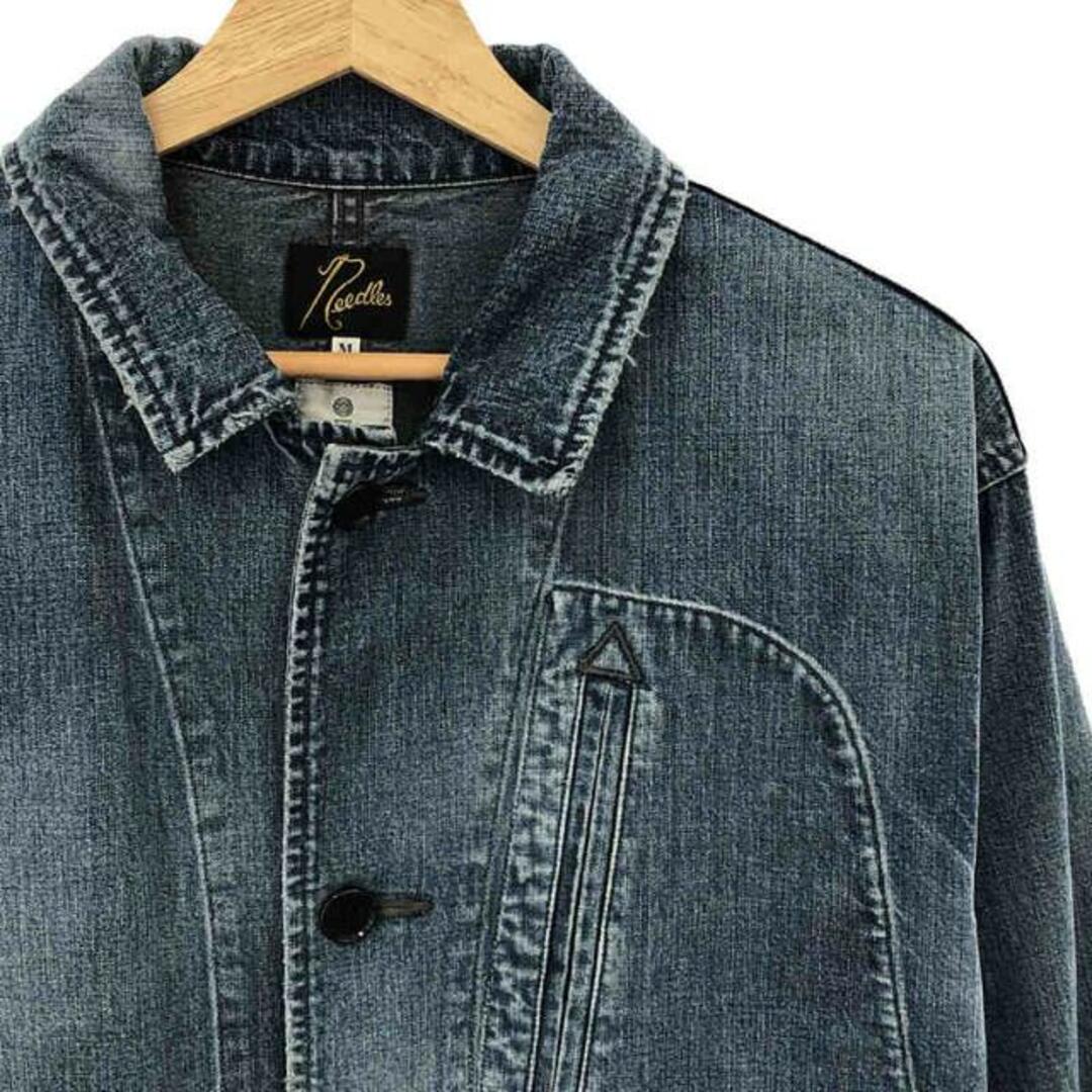 Needles / ニードルス | Charcoal 別注 10oz Arrow Jacket / ヴィンテージ加工 デニム カバーオール アロージャケット | M | インディゴ | メンズ Needles / ニードルス | Charcoal 別注 10oz Arrow Jacket / ヴィンテージ加工 デニム カバーオール アロージャケット | M | インディゴ | メンズ