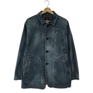 ニードルス(Needles)のNeedles / ニードルス | Charcoal 別注 10oz Arrow Jacket / ヴィンテージ加工 デニム カバーオール アロージャケット | M | インディゴ | メンズ(その他)