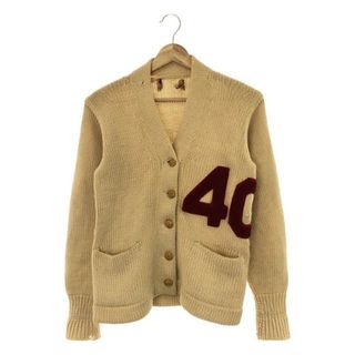 VINTAGE / ヴィンテージ古着 | JACK FROST WOOLEN WEAR / ジャックフロスト ウーレンウェア  50s レタードカーディガン | クリームイエロー | メンズ(カーディガン)