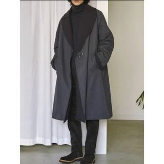 コモリ(COMOLI)のcomoli 16aw タイロッケンコート　サイズ2 ネイビー(トレンチコート)