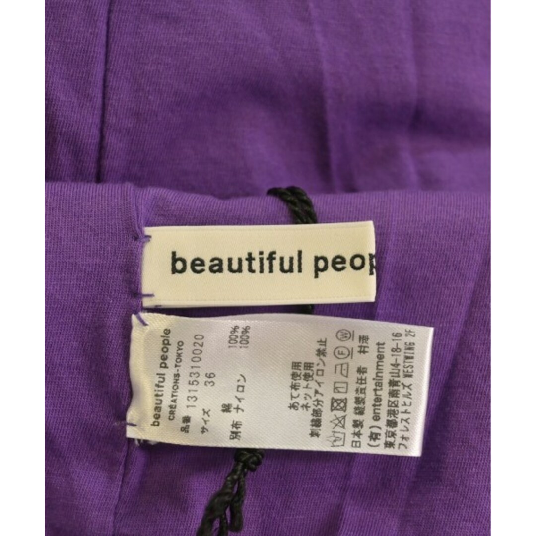 beautiful people(ビューティフルピープル)のbeautiful people タンクトップ 36(S位) 紫 【古着】【中古】 レディースのトップス(タンクトップ)の商品写真