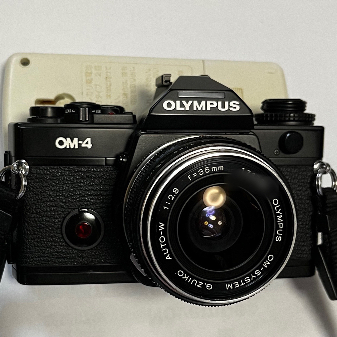 OLYMPUS(オリンパス)の良品 OLYMPUS OM-4（後期型）35mm F2.8レコーダバック4付き スマホ/家電/カメラのカメラ(フィルムカメラ)の商品写真