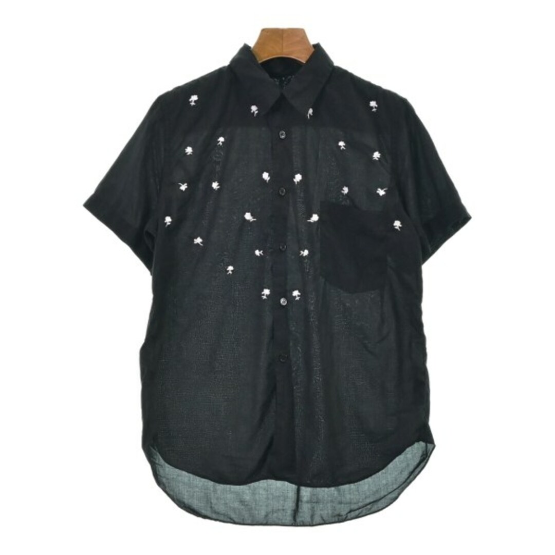 BLACK COMME des GARCONS カジュアルシャツ S 黒 【古着】【中古】 | フリマアプリ ラクマ