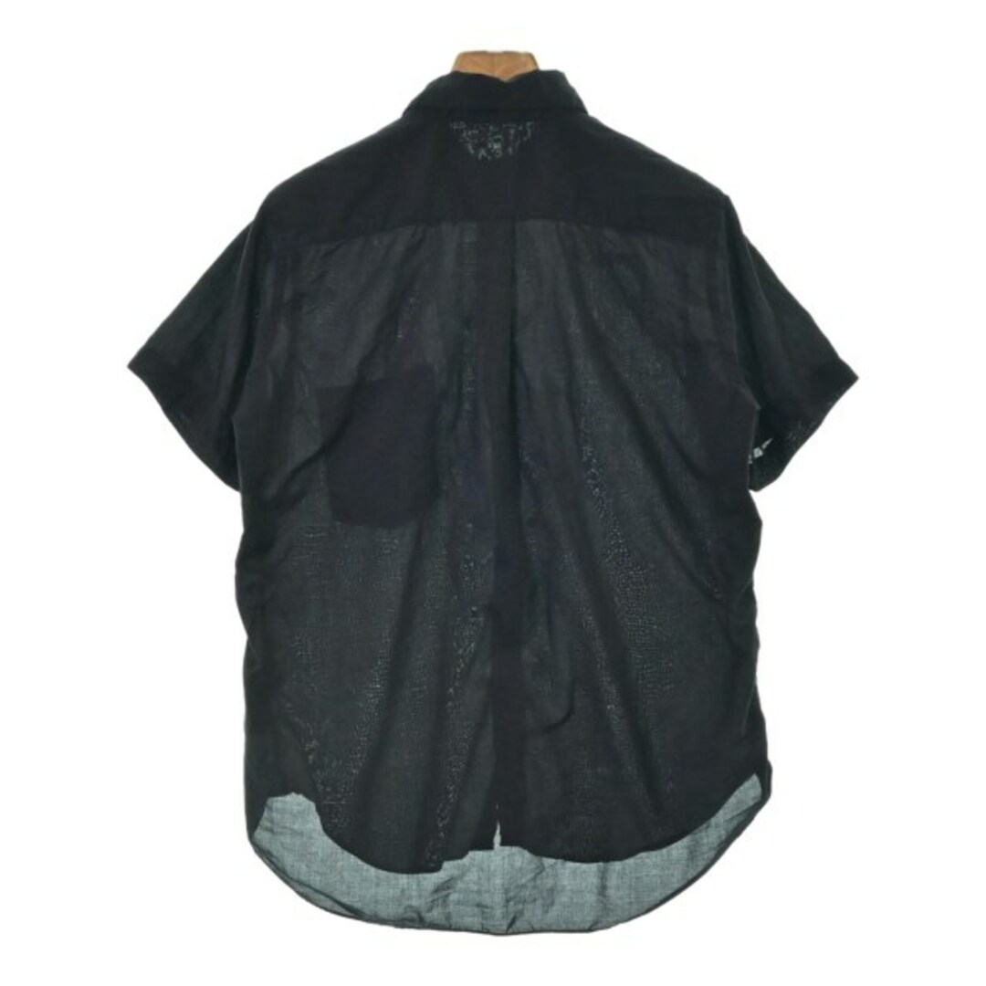 BLACK COMME des GARCONS カジュアルシャツ S 黒 【古着】【中古】