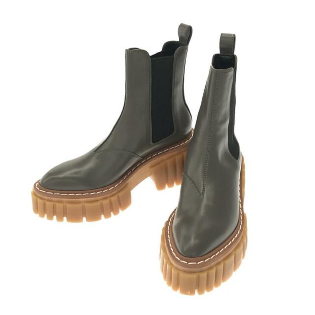 【美品】  STELLA McCARTNEY / ステラマッカートニー | Plastic Emilie Boot Pyxis / プラットフォーム サイドゴア エミリーブーツ | 36 1/2 | グレー | レディースレディース