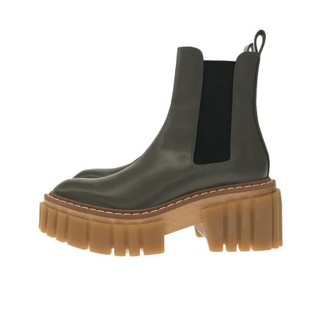 【美品】 STELLA McCARTNEY / ステラマッカートニー | Plastic Emilie Boot Pyxis / プラットフォーム  サイドゴア エミリーブーツ | 36 1/2 | グレー | レディース