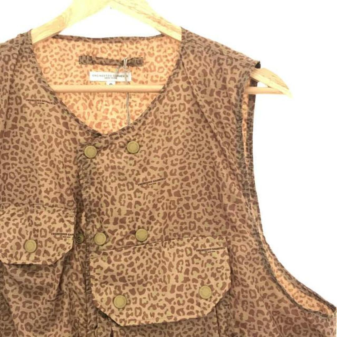 Engineered Garments(エンジニアードガーメンツ)の【新品】  Engineered Garments / エンジニアドガーメンツ | Cover Vest - Poly Leopard Print Ripstop / レオパード カバーベスト | S | Brown | メンズ メンズのトップス(ベスト)の商品写真