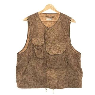 エンジニアードガーメンツ(Engineered Garments)の【新品】  Engineered Garments / エンジニアドガーメンツ | Cover Vest - Poly Leopard Print Ripstop / レオパード カバーベスト | S | Brown | メンズ(ベスト)