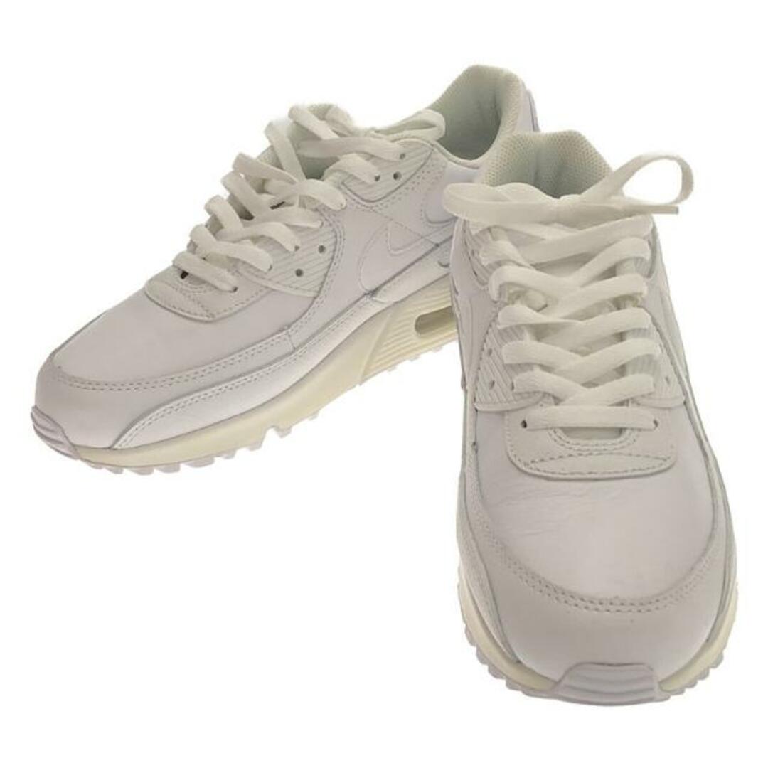 【美品】  NIKE / ナイキ | AIR MAX 90 LTR / CZ5594-100 エアマックス レザースニーカー | 28 | WHITE/WHITE-WHITE | メンズ