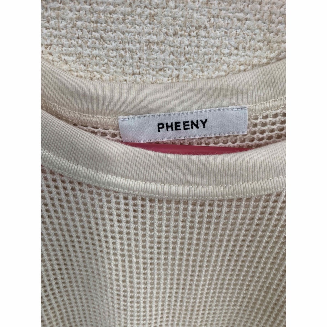 PHEENY/BASKET MESH RAGLAN SLEEVE(IVORY)