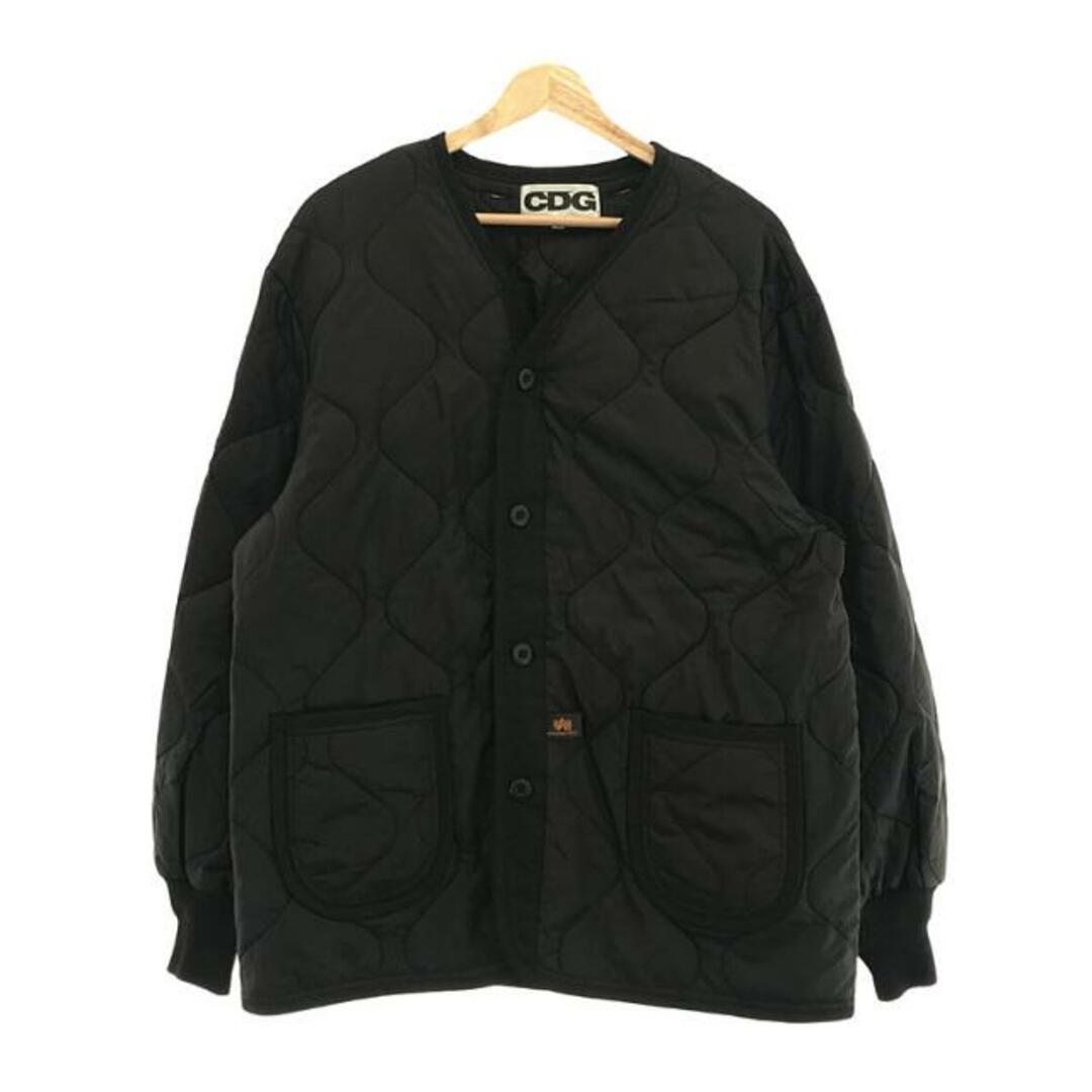 【美品】 COMME des GARCONS / コムデギャルソン | AD2022 | CDG × ALPHA INDUSTRIES キルティングジャケット ユニセックス | L | ブラック | メンズ | フリマアプリ ラクマ