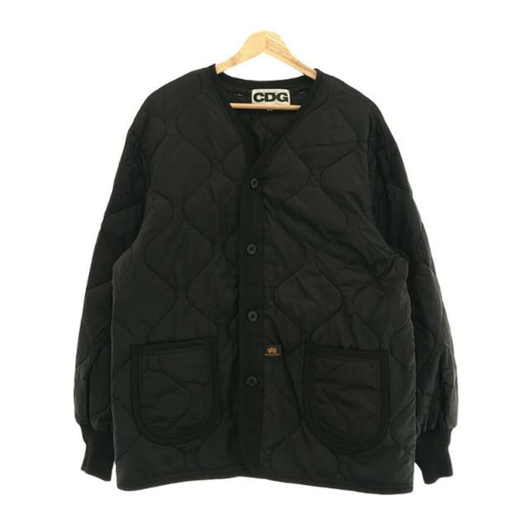 【美品】 COMME des GARCONS / コムデギャルソン | AD2022 | CDG × ALPHA INDUSTRIES  キルティングジャケット ユニセックス | L | ブラック | メンズ | フリマアプリ ラクマ