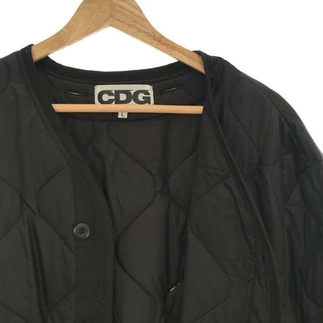 COMME des GARCONS(コムデギャルソン)の【美品】  COMME des GARCONS / コムデギャルソン | AD2022 | CDG × ALPHA INDUSTRIES キルティングジャケット ユニセックス | L | ブラック | メンズ メンズのジャケット/アウター(その他)の商品写真