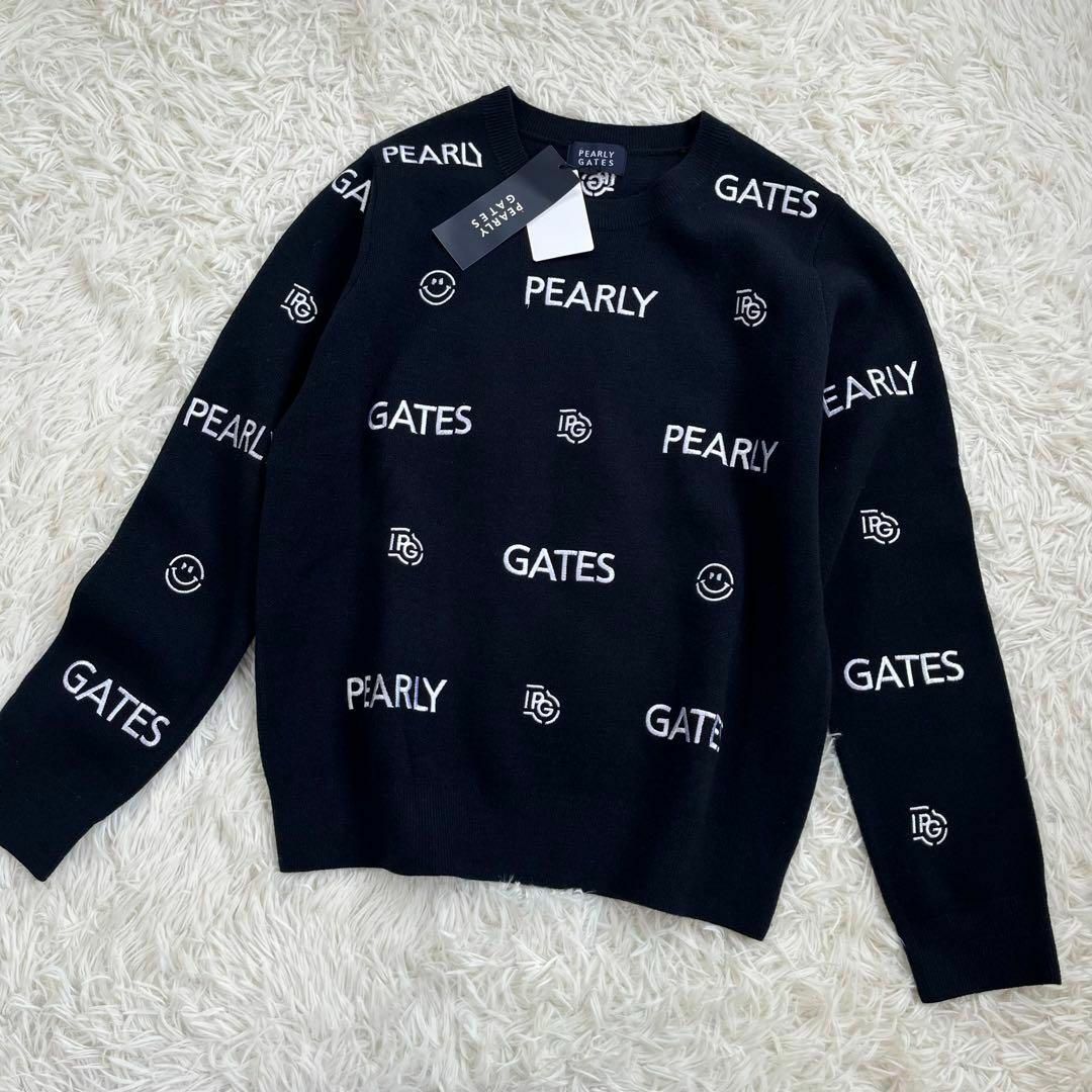PEARLY GATES - 【新品未使用】パーリーゲイツ ニット セーター ロゴ