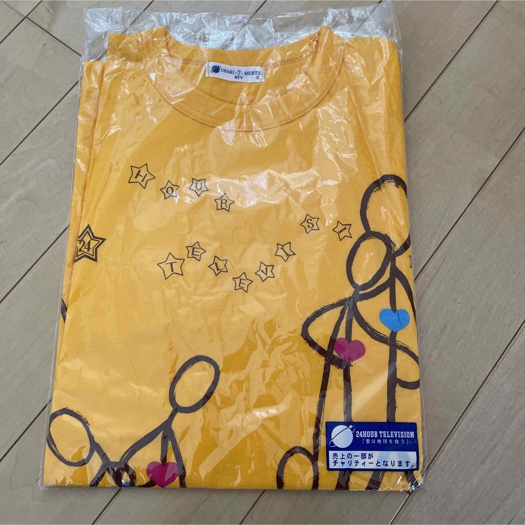 24時間テレビ   チャリTシャツ  S オレンジ  半袖  レディースのトップス(Tシャツ(半袖/袖なし))の商品写真