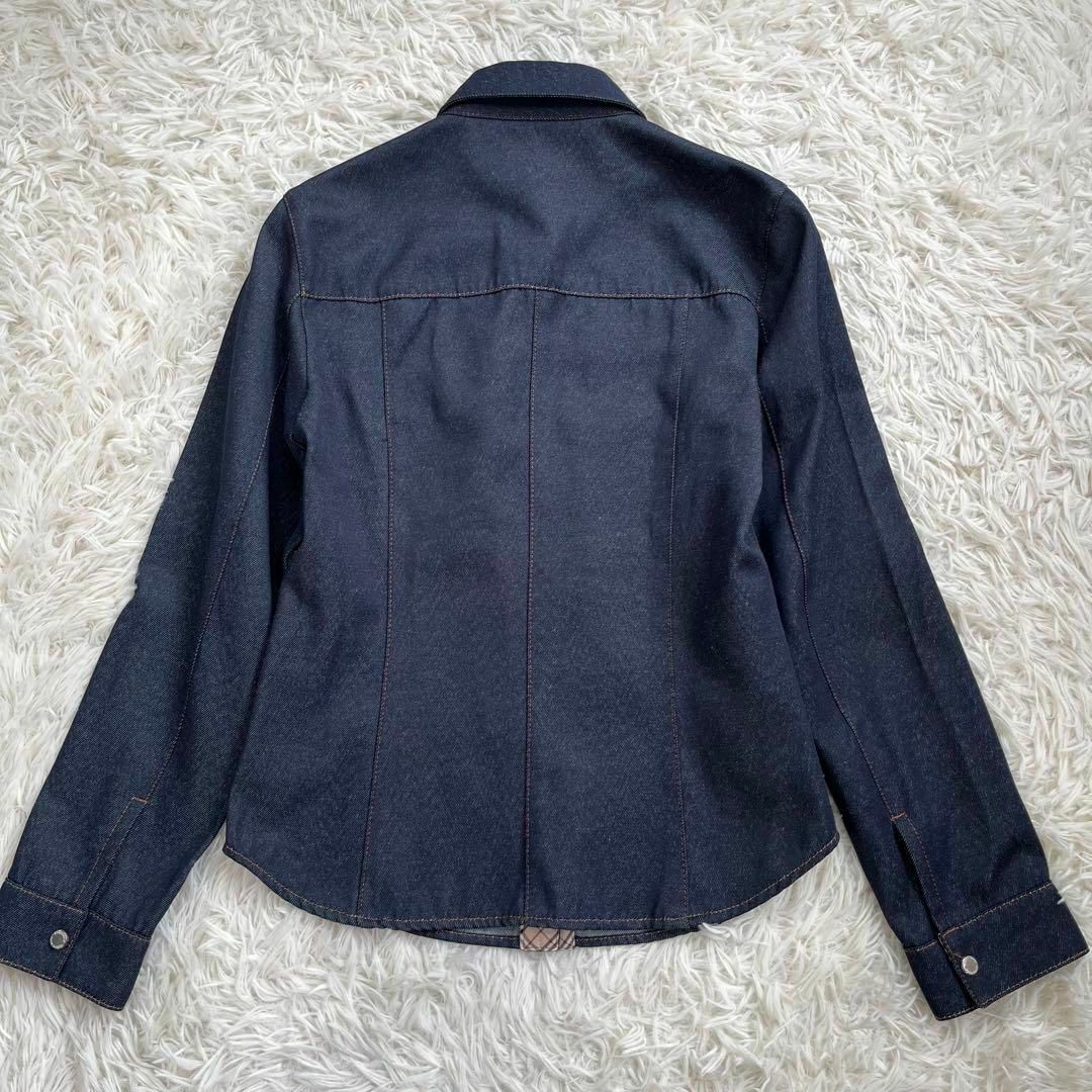 【美品】バーバリー ブルーレーベル 長袖デニム シャツ ジャケット ノバチェック