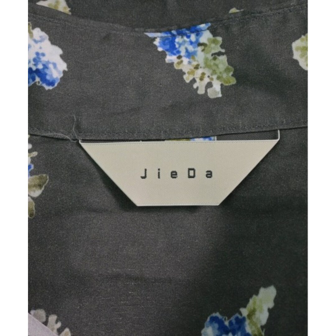 Jieda(ジエダ)のJIEDA ジエダ カジュアルシャツ 1(S位) グレーx紺x緑等(花柄) 【古着】【中古】 メンズのトップス(シャツ)の商品写真