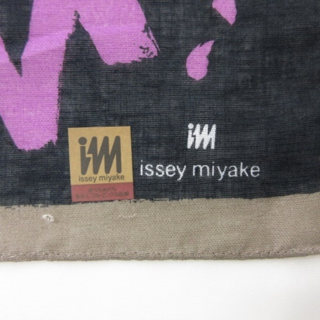 ISSEY MIYAKE(イッセイミヤケ)のイッセイミヤケ スカーフ バンダナ 手ぬぐい コットン リネン混 総柄 ■GKP レディースのファッション小物(バンダナ/スカーフ)の商品写真