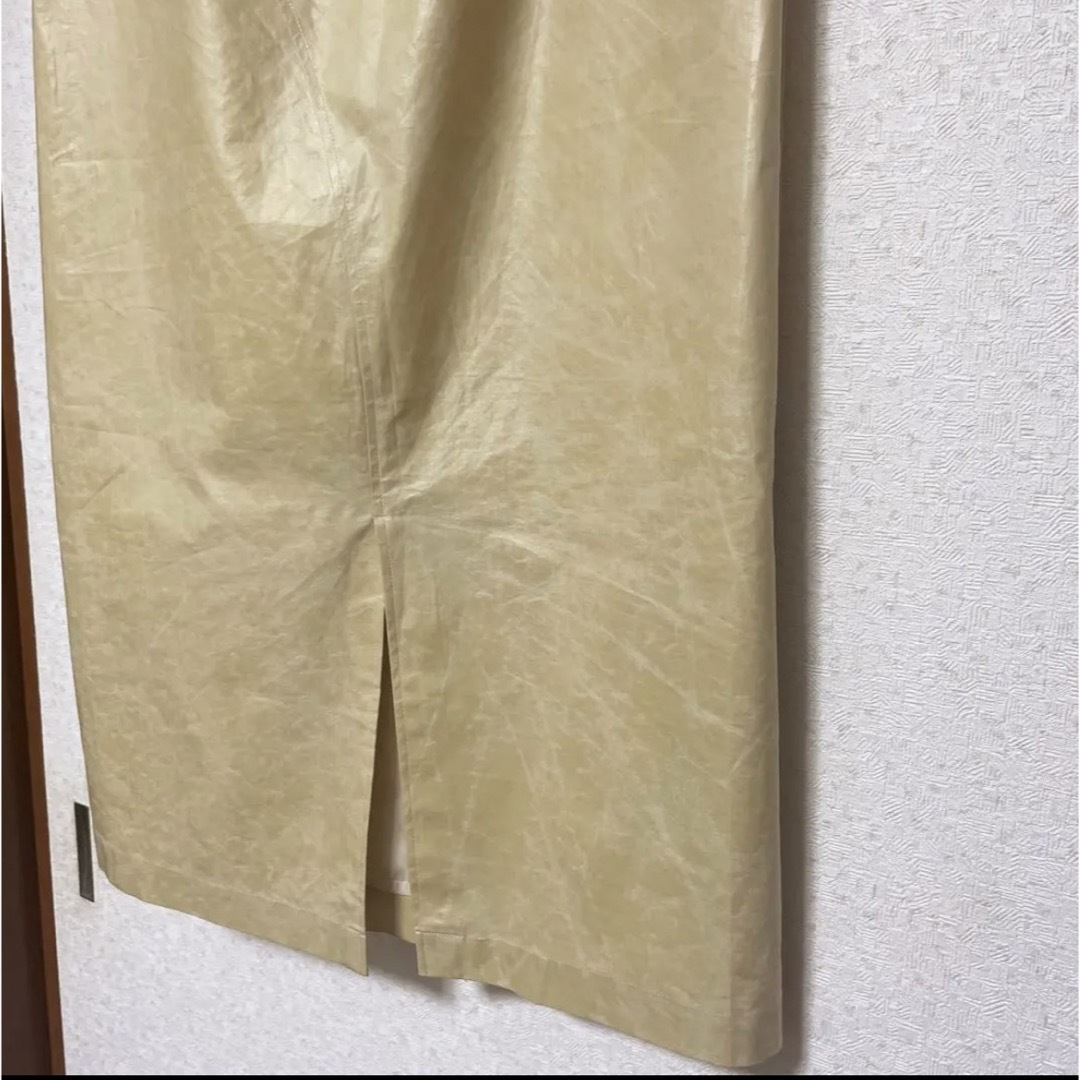 muller of yoshiokubo(ミュラーオブヨシオクボ)のmuller of yoshiokubo ムーンタイトスカート　イエロー レディースのスカート(ロングスカート)の商品写真