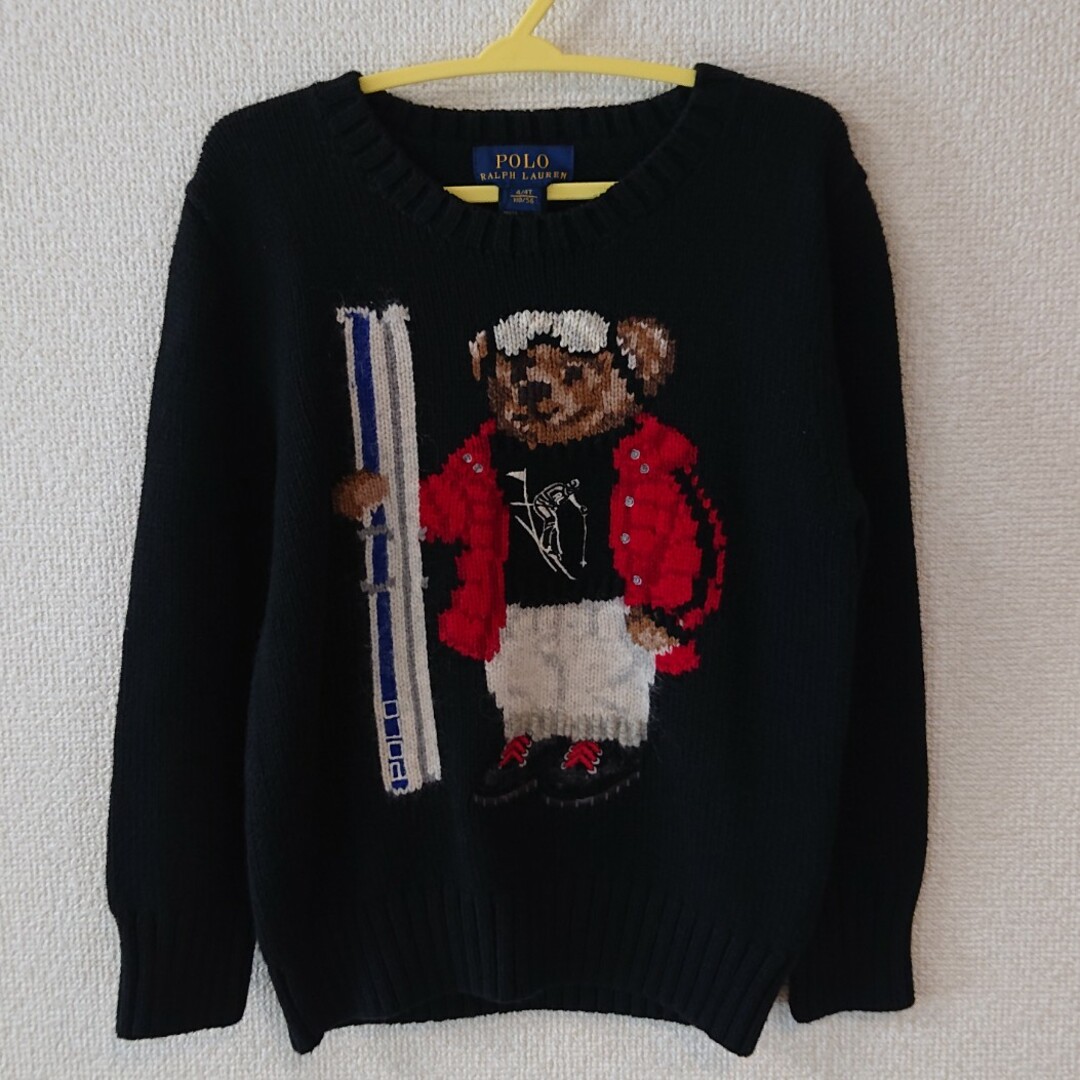 POLO RALPH LAUREN(ポロラルフローレン)の新品 未使用 タグ付 ポロラルフローレン ポロベアニット 4T キッズ/ベビー/マタニティのキッズ服男の子用(90cm~)(ニット)の商品写真