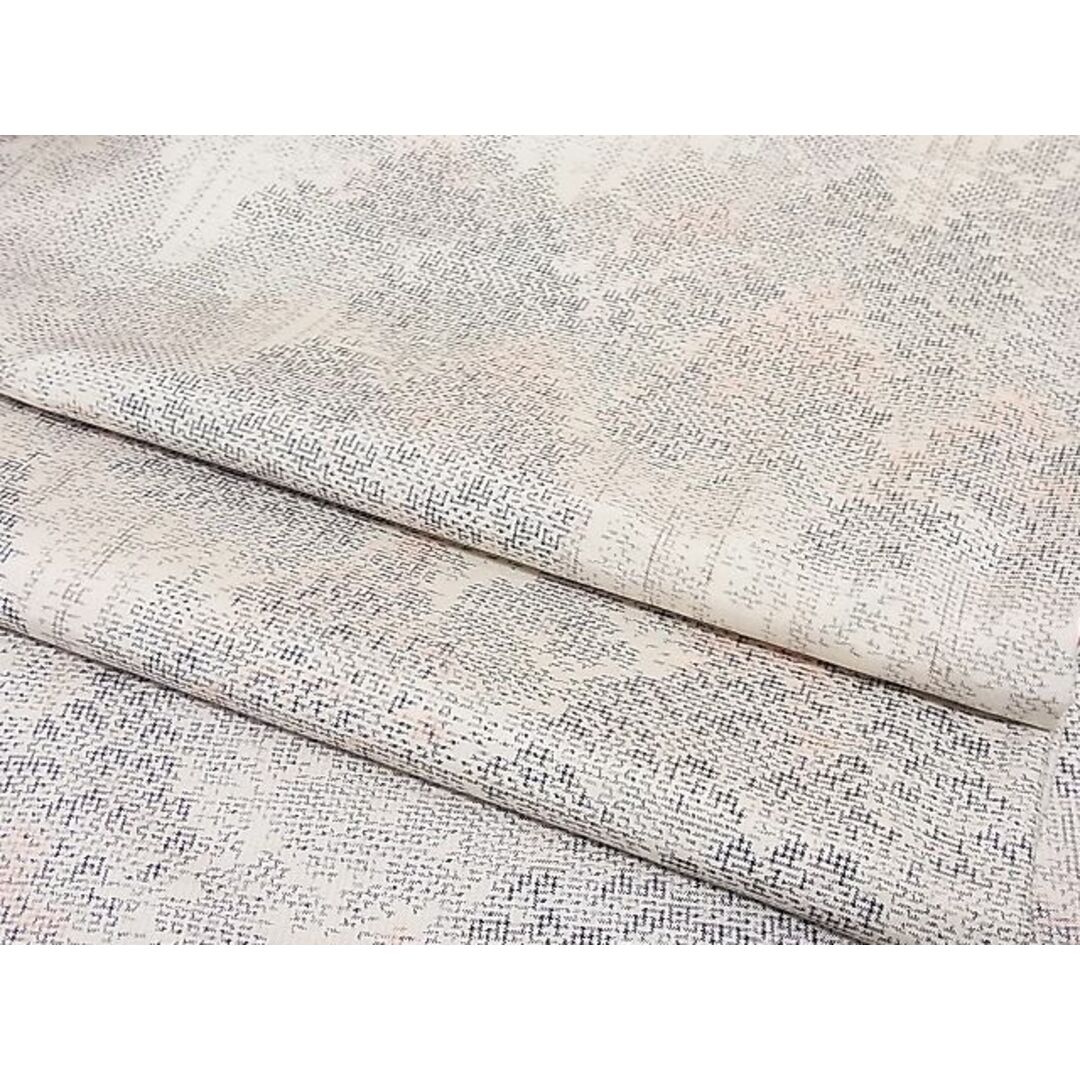 平和屋-こころ店■上質な紬 樹林文 着丈155cm 裄丈64.5cm 正絹 逸品 B-dk4961