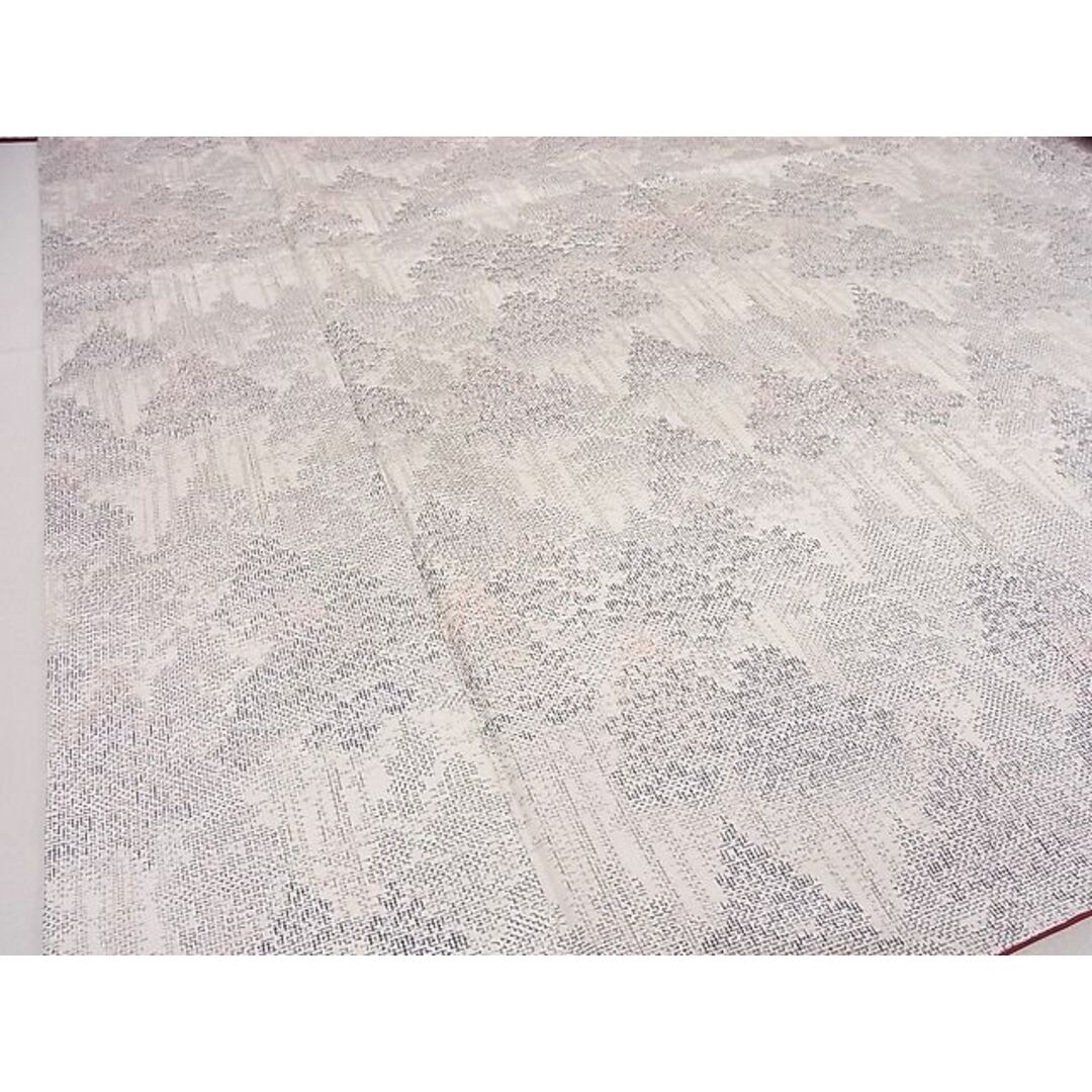 平和屋-こころ店■上質な紬 樹林文 着丈155cm 裄丈64.5cm 正絹 逸品 B-dk4961