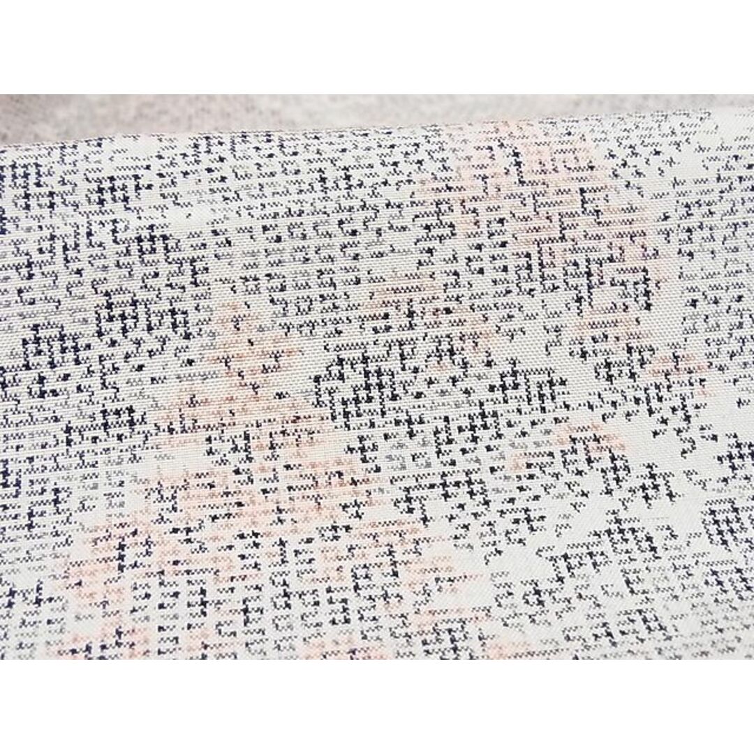 平和屋-こころ店■上質な紬 樹林文 着丈155cm 裄丈64.5cm 正絹 逸品 B-dk4961