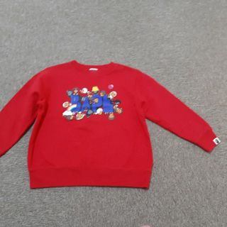A BATHING APE - エイプ キッズ スウェット 美品 120 110 トップス