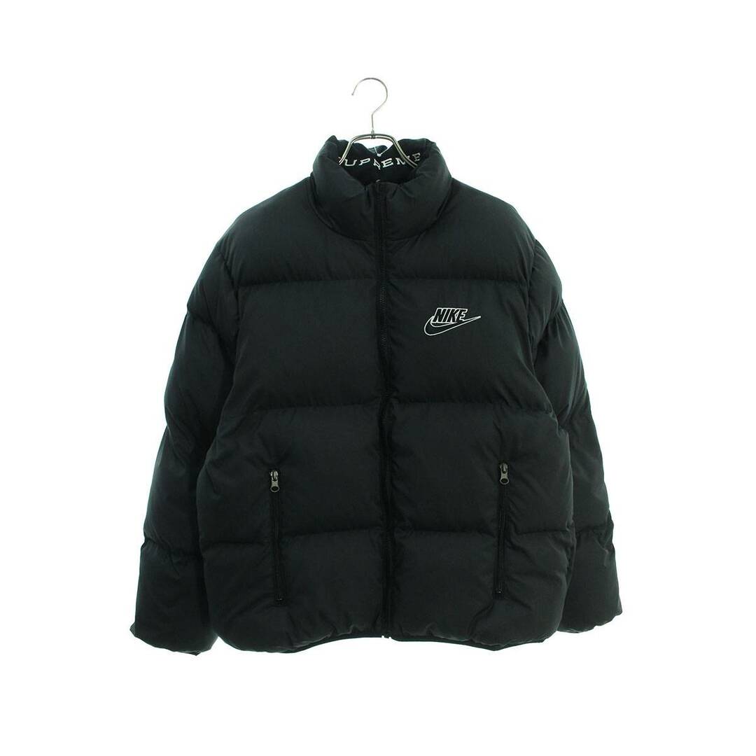 L supreme nike reversible puffy jacket黒