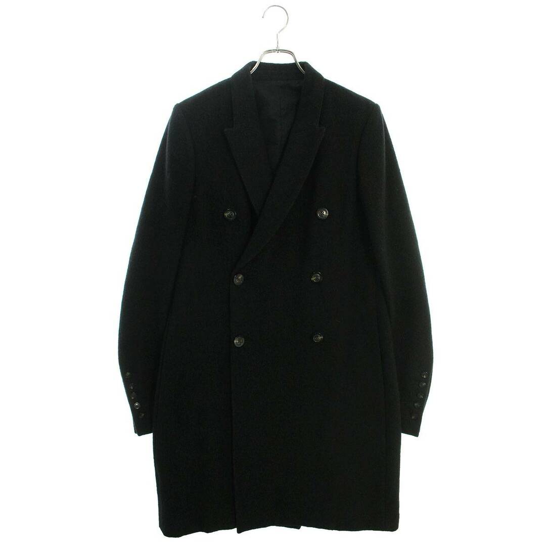 リックオウエンス  18AW  RU18F1955-BBK ダブルブレストコート メンズ 48