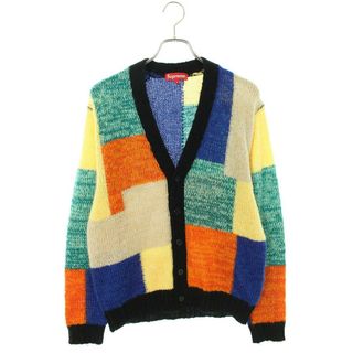 シュプリーム 19SS Patchwork Mohair Cardigan パッチワークモヘア