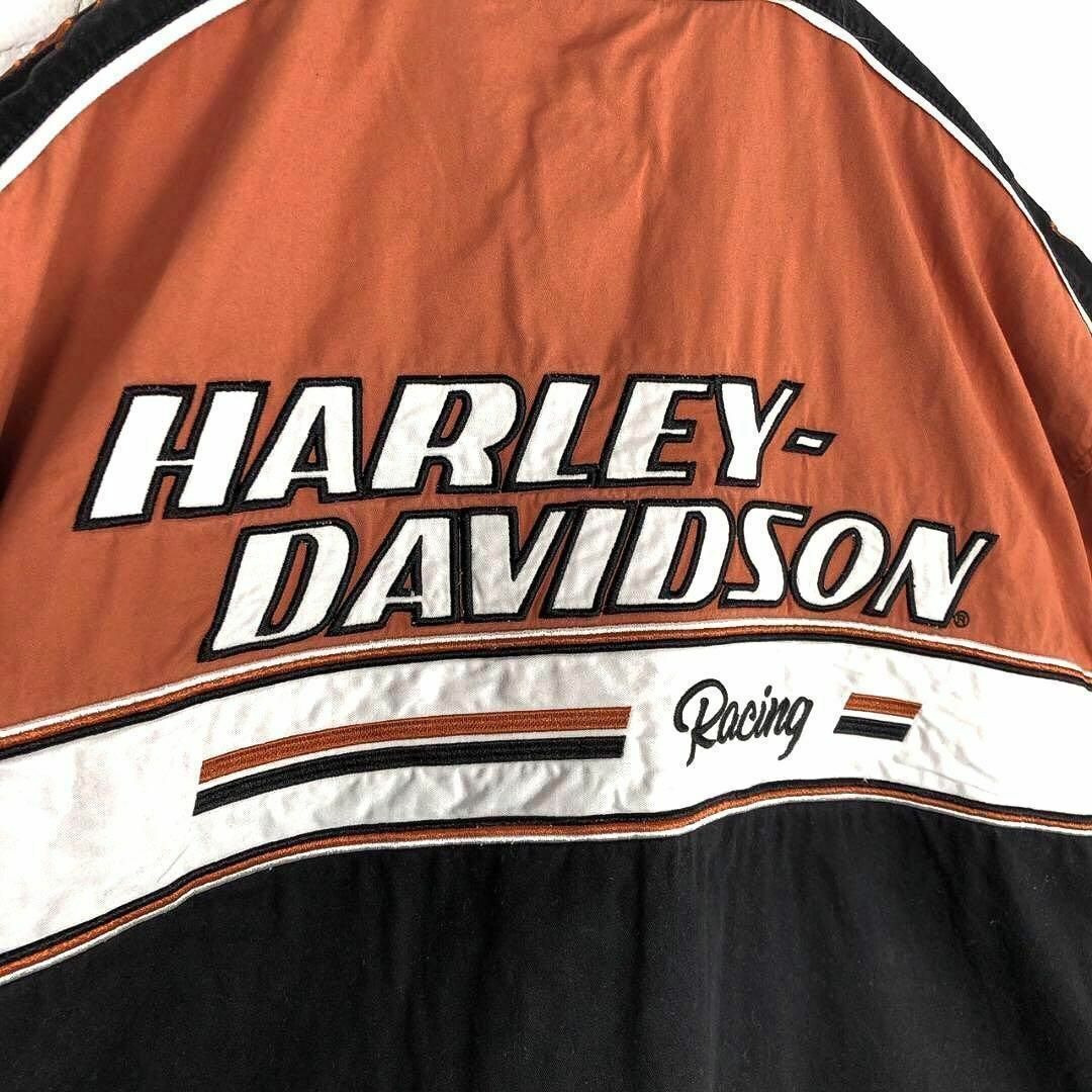 Harley Davidson - ハーレーダビッドソン両面刺繍デカロゴ半袖ワーク