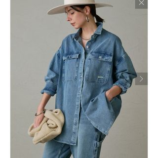 ラウンジドレス(Loungedress)のすみ様専用　23AW Loungedress ラウンジドレスダメージデニムシャツ(シャツ/ブラウス(長袖/七分))