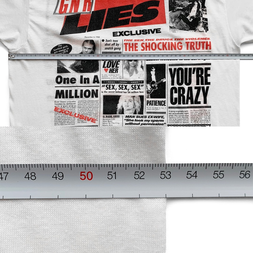 野村訓市着用｜80sヴィンテージ Guns N' Roses Lies Tシャツ