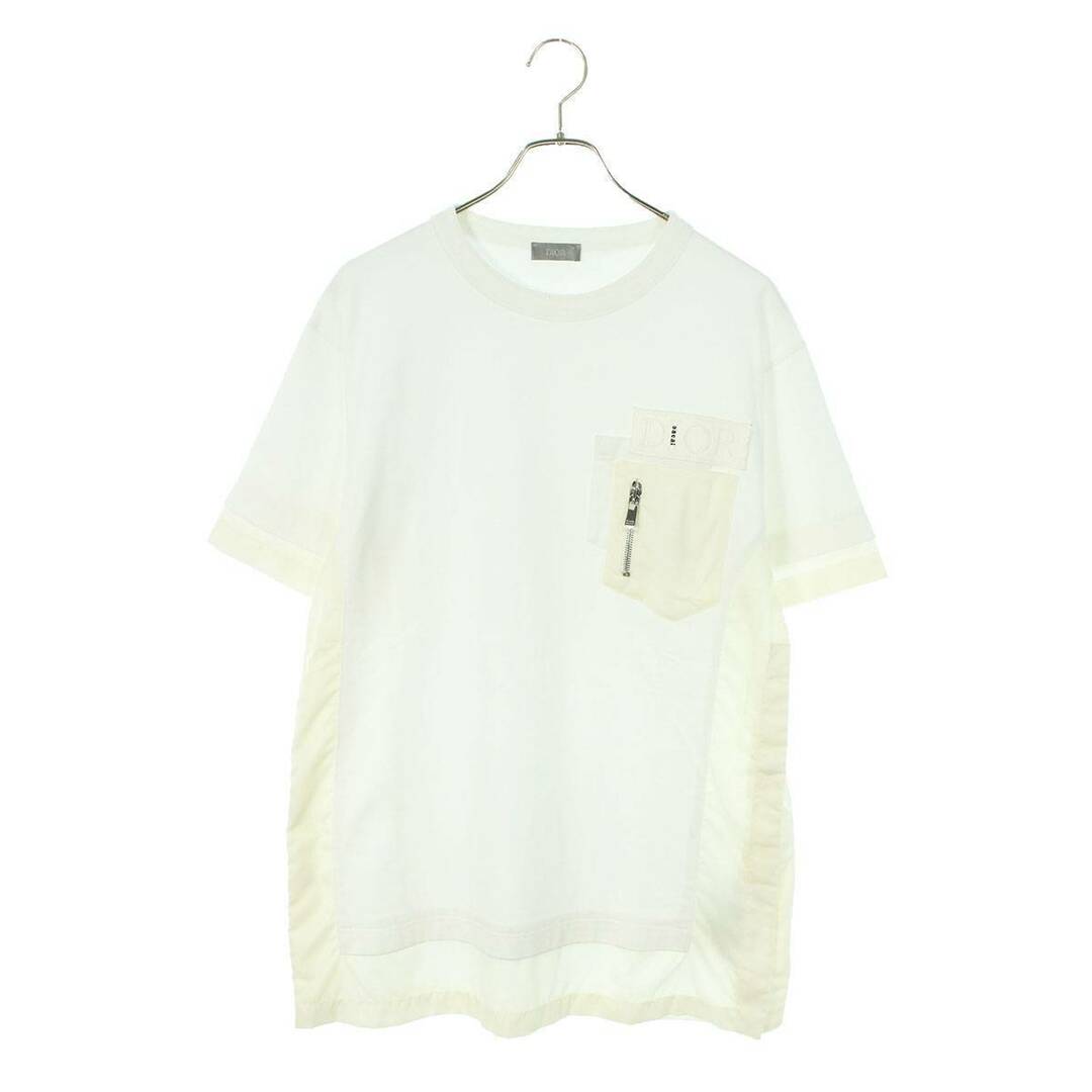 Dior(ディオール)のディオール ×サカイ Sacai  21AW  213J669A0554 オーバーサイズ ハイブリッド ドッキングTシャツ メンズ M メンズのトップス(Tシャツ/カットソー(半袖/袖なし))の商品写真