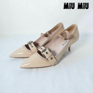 MIU MIU ネイビーパテント　パンプス　size36 1/2